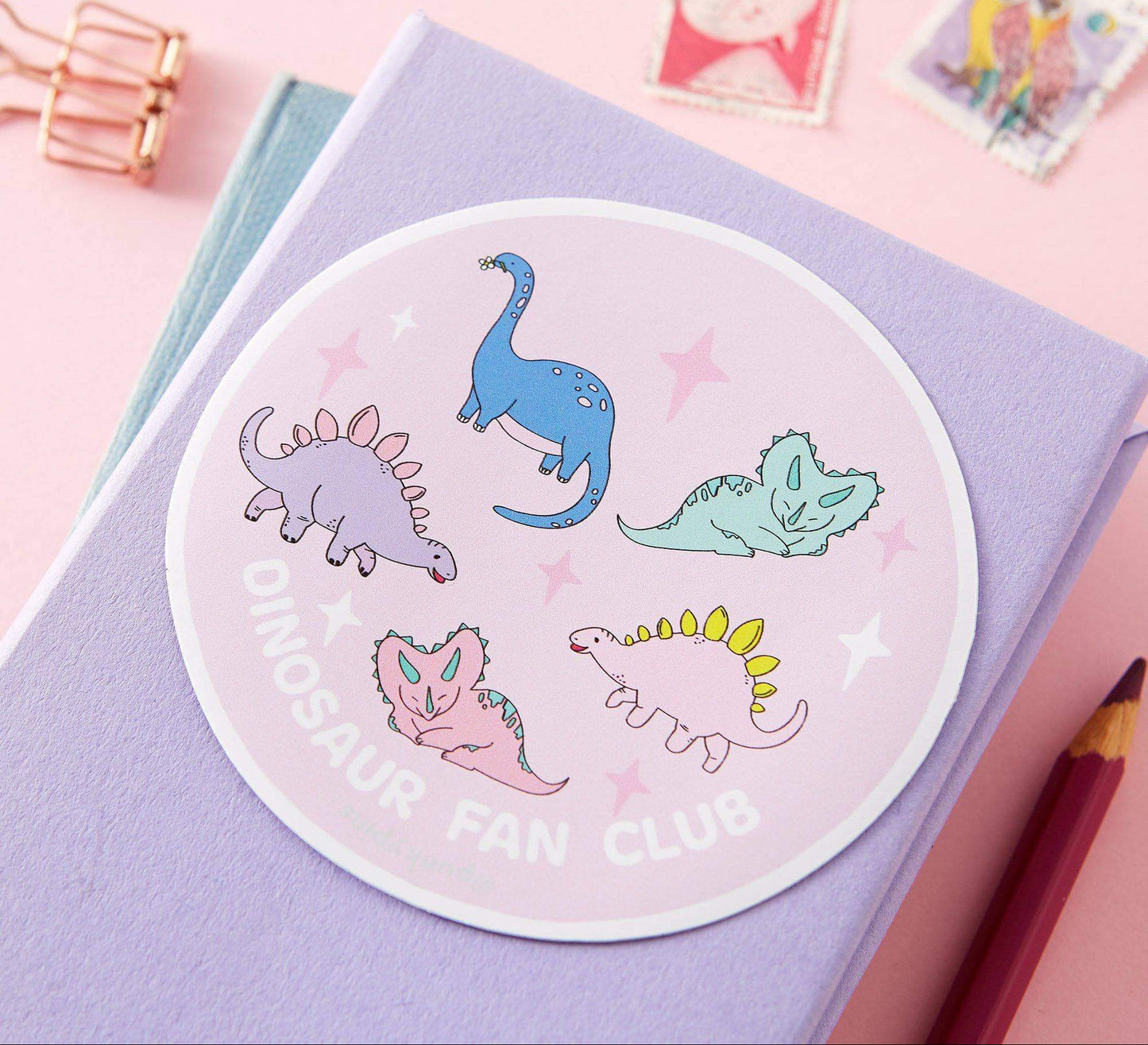 Dinosaur Fan Club Large Vinyl Sticker