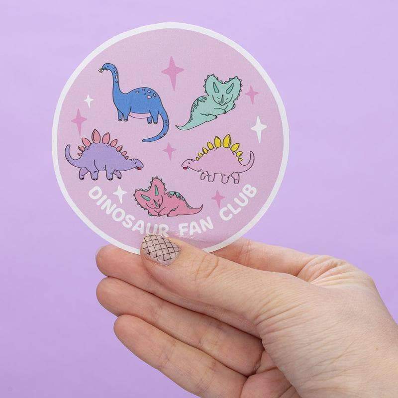 Dinosaur Fan Club Large Vinyl Sticker