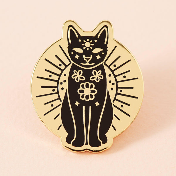Mystic Mog Gold Plated Pin